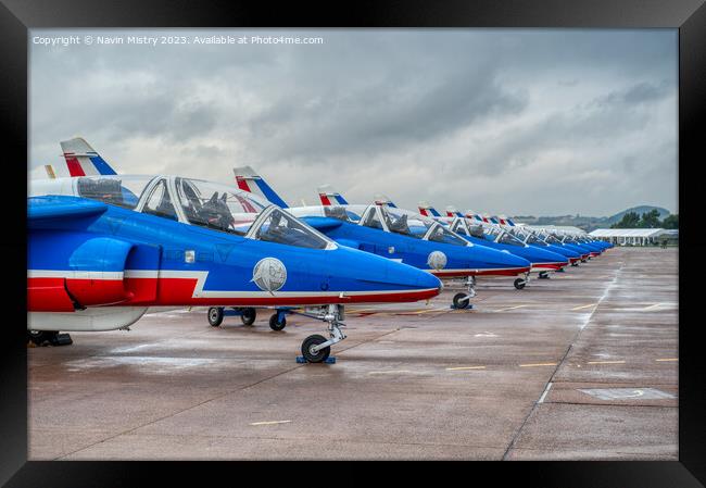 Patrouille de France Alpha Jet RAF Leuchars Framed Print by Navin Mistry