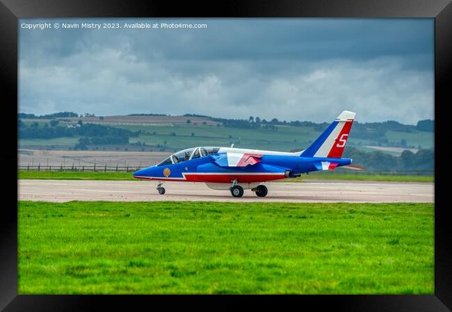 Patrouille de France Alpha Jet Framed Print by Navin Mistry