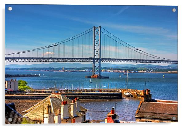 Bridge and Harbour Acrylic by Tom Gomez