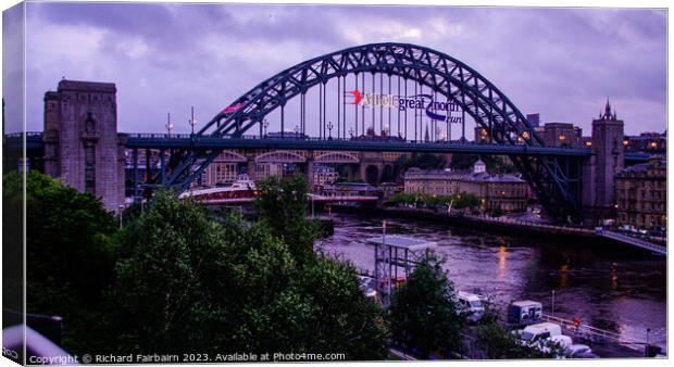 Tyne Bridge Canvas Print by Richard Fairbairn