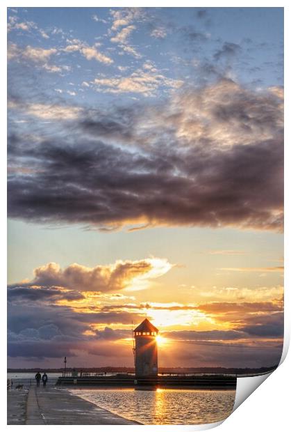 cloudscape colours at  sunset in Brightlingsea  Print by Tony lopez