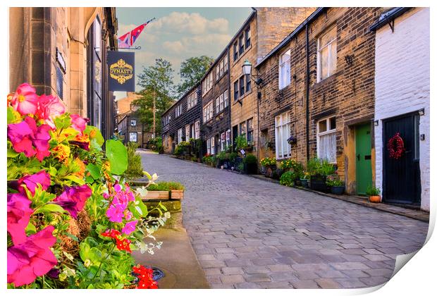 Haworth Main Street in Summertime Print by Tim Hill