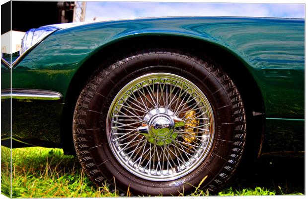 Iconic E-Type Jaguar: A Vintage Masterpiece Canvas Print by Andy Evans Photos