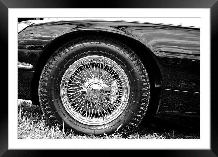 Iconic E-Type Jaguar: A Classic Marvel Framed Mounted Print by Andy Evans Photos