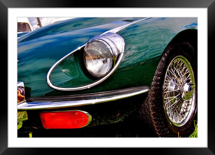 Iconic E-Type Jaguar: A Classic Revival Framed Mounted Print by Andy Evans Photos