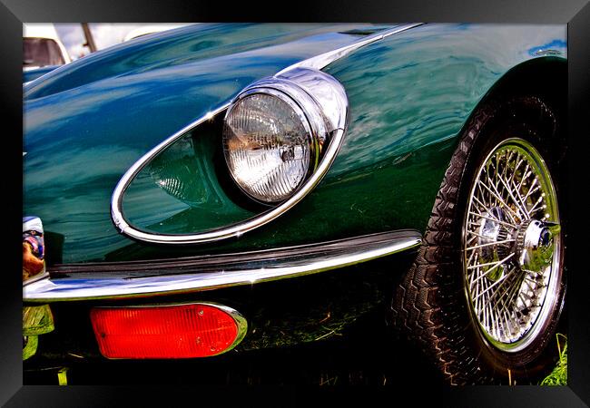 Iconic E-Type Jaguar: A Classic Revival Framed Print by Andy Evans Photos