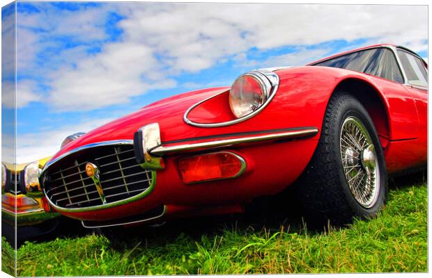 Iconic E-Type Jaguar: A Timeless Classic Canvas Print by Andy Evans Photos