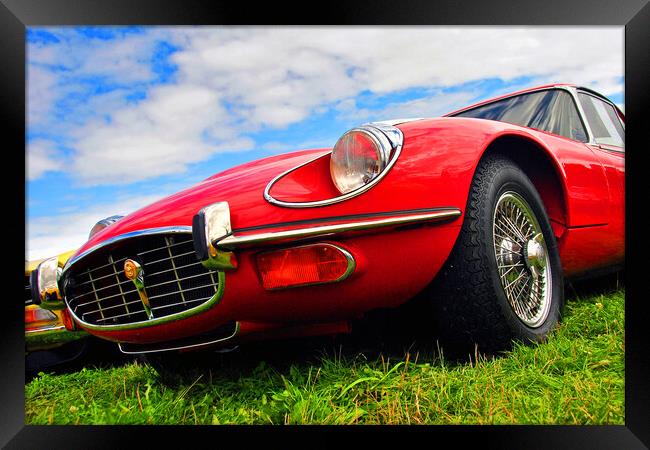 Iconic E-Type Jaguar: A Timeless Classic Framed Print by Andy Evans Photos