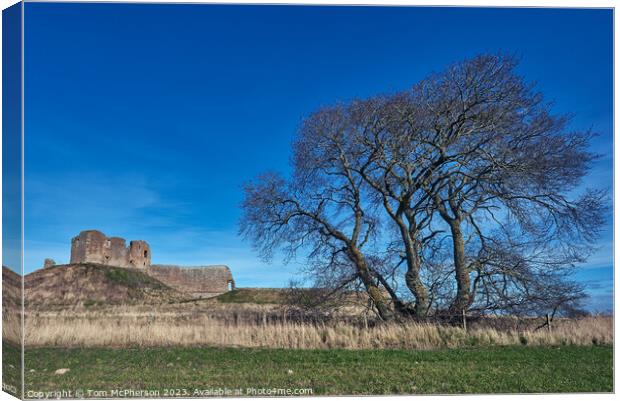 Echoes of Time: Duffus Castle Canvas Print by Tom McPherson