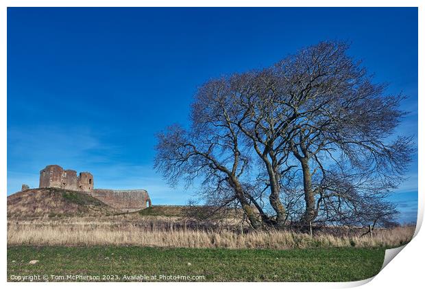 Echoes of Time: Duffus Castle Print by Tom McPherson