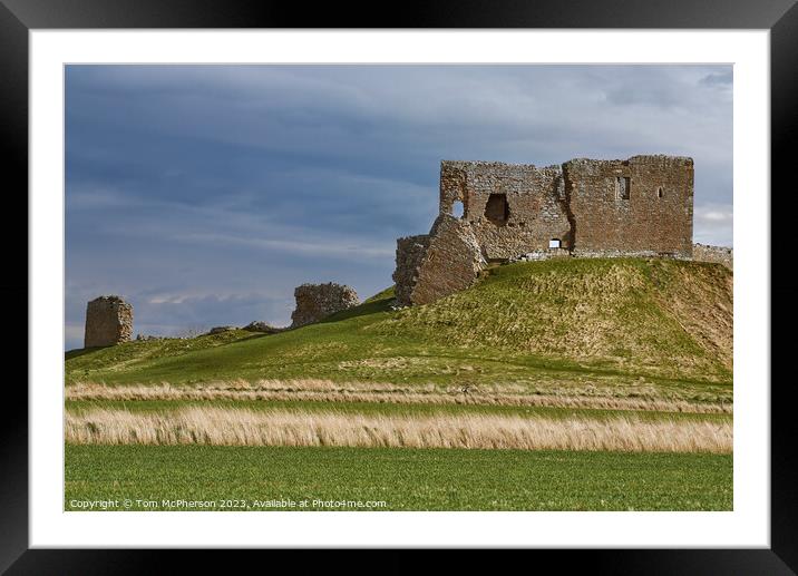 Enthralling Duffus Castle: Echoes of Time Framed Mounted Print by Tom McPherson
