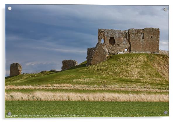Enthralling Duffus Castle: Echoes of Time Acrylic by Tom McPherson