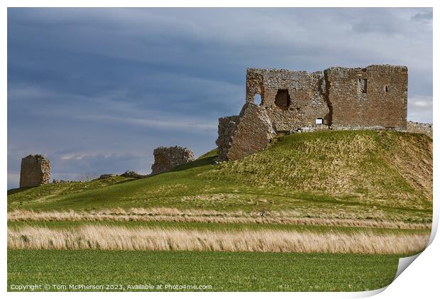 Enthralling Duffus Castle: Echoes of Time Print by Tom McPherson