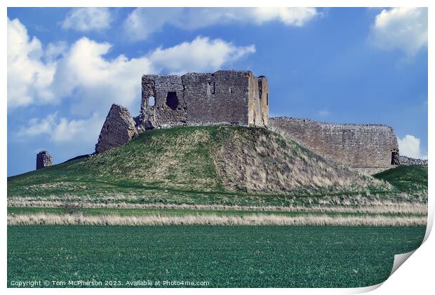 Echoes of History: Duffus Castle Print by Tom McPherson