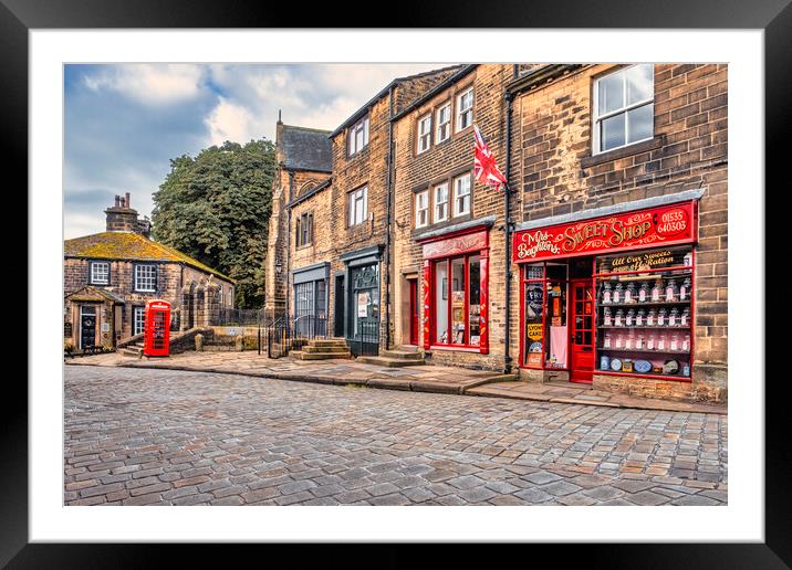Haworth Sweet Shop West Yorkshire Framed Mounted Print by Tim Hill