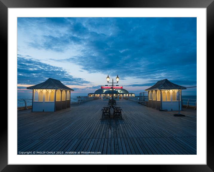 Cromer pier board walk 924  Framed Mounted Print by PHILIP CHALK