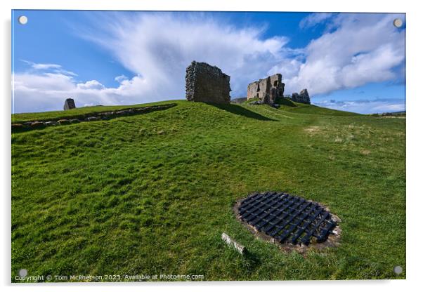 'Norman Legacy: Duffus Castle Unveiled' Acrylic by Tom McPherson
