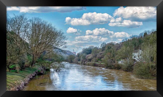 View of the River Severn  Framed Print by simon alun hark