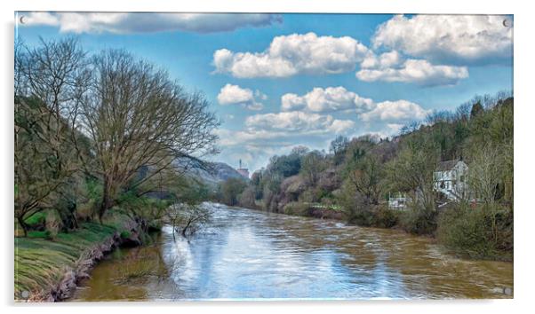 View of the River Severn  Acrylic by simon alun hark