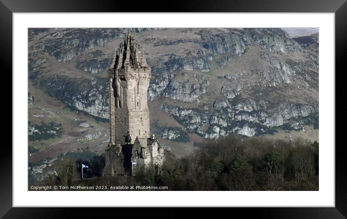 Scotland's Hero: The Wallace Monument Framed Mounted Print by Tom McPherson