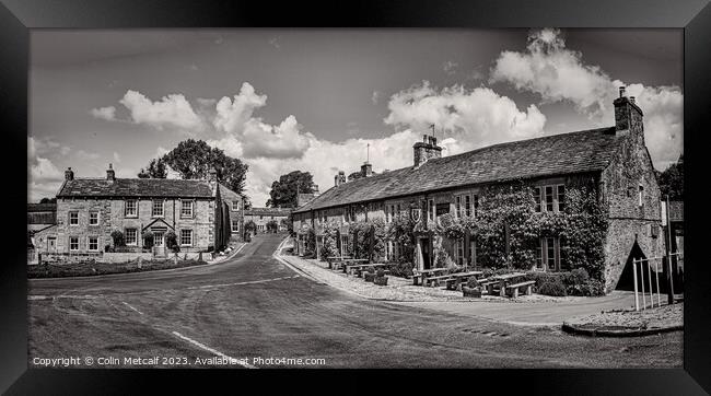 Timeless Charm: The Burnsall Red Lion Hotel Framed Print by Colin Metcalf