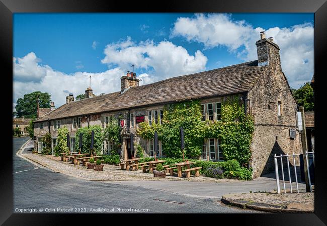 Captivating Red Lion Hotel, Burnsall Framed Print by Colin Metcalf