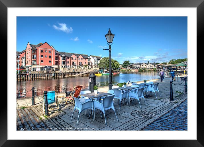 Exeter Quay by The River Exe Framed Mounted Print by Rosie Spooner