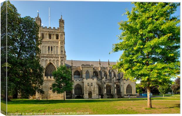 Exeter Cathedral  Canvas Print by Rosie Spooner