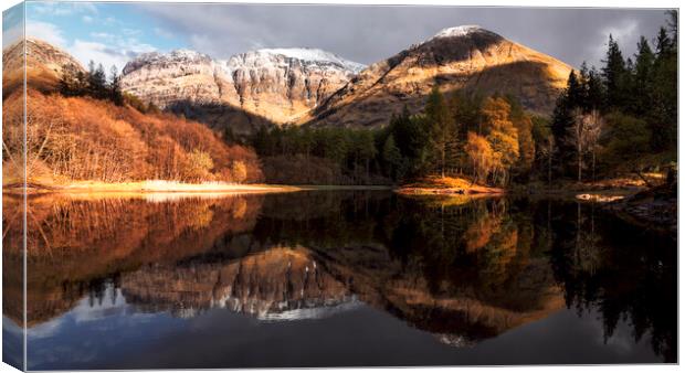 Torran Lochan Reflections Canvas Print by Anthony McGeever