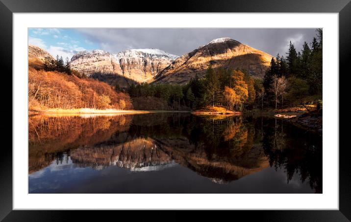 Torran Lochan Reflections Framed Mounted Print by Anthony McGeever