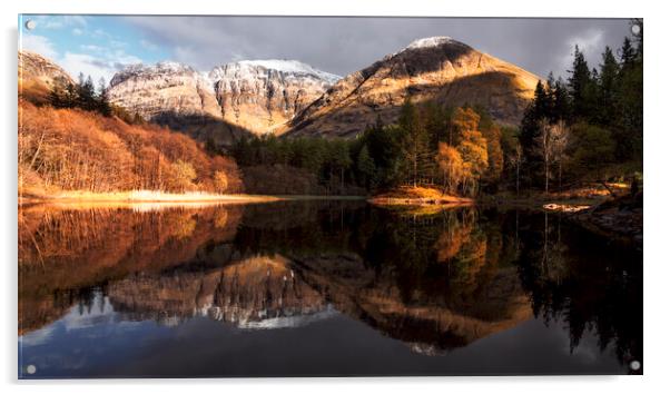 Torran Lochan Reflections Acrylic by Anthony McGeever