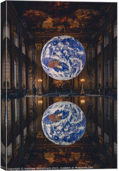 Mini Earth Reflection Canvas Print by Matthew McCormack