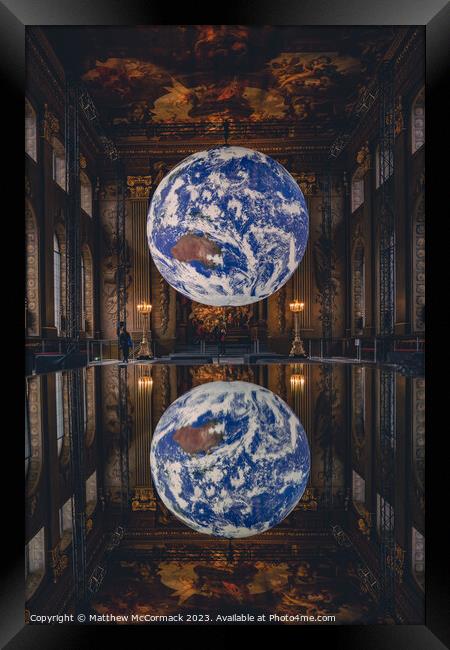 Mini Earth Reflection Framed Print by Matthew McCormack