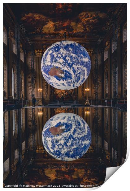 Mini Earth Reflection Print by Matthew McCormack