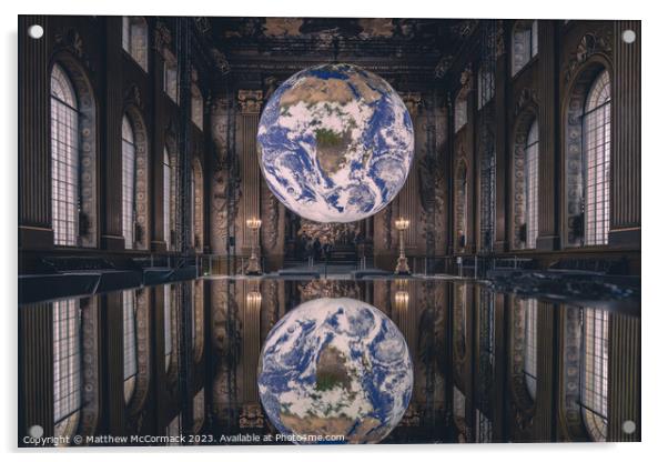 Mini Earth Reflection Acrylic by Matthew McCormack