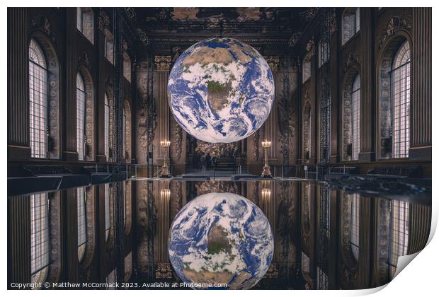 Mini Earth Reflection Print by Matthew McCormack