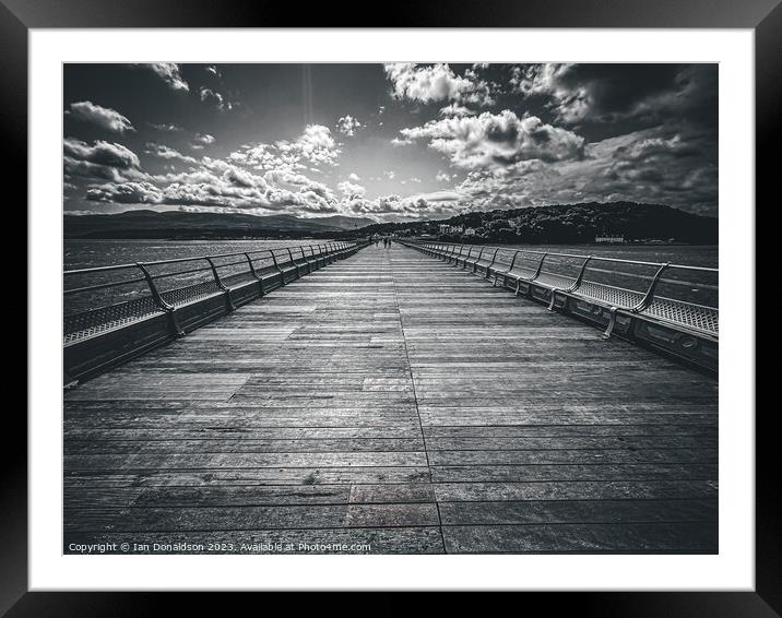 Bangor Pier's Enthralling Bridge Expanse Framed Mounted Print by Ian Donaldson