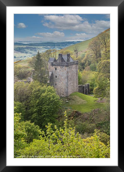 Campbell Castle: Scotland's Medieval Marvel Framed Mounted Print by Holly Burgess