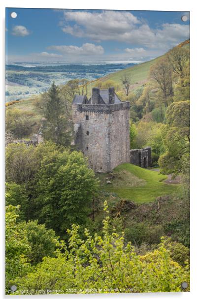 Campbell Castle: Scotland's Medieval Marvel Acrylic by Holly Burgess