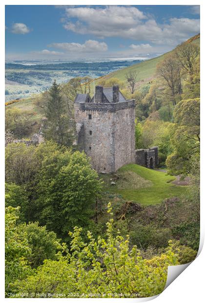 Campbell Castle: Scotland's Medieval Marvel Print by Holly Burgess