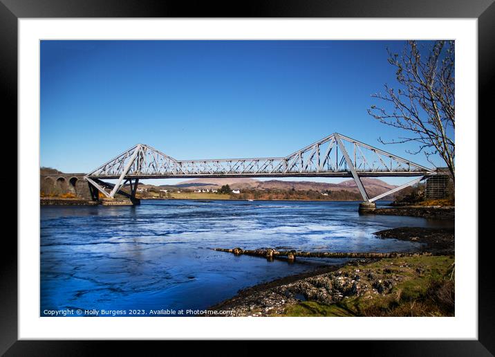 'Connel Bridge: Scotland's Cantilever Marvel' Argy Framed Mounted Print by Holly Burgess