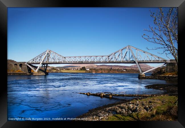 'Connel Bridge: Scotland's Cantilever Marvel' Argy Framed Print by Holly Burgess