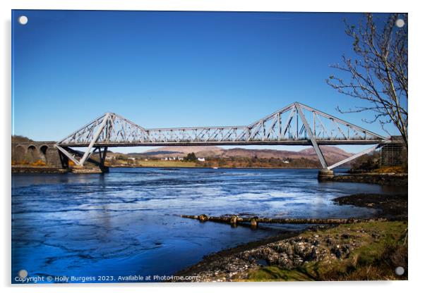 'Connel Bridge: Scotland's Cantilever Marvel' Argy Acrylic by Holly Burgess