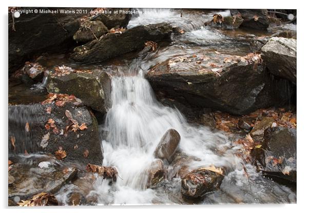 Mini Waterfall Acrylic by Michael Waters Photography