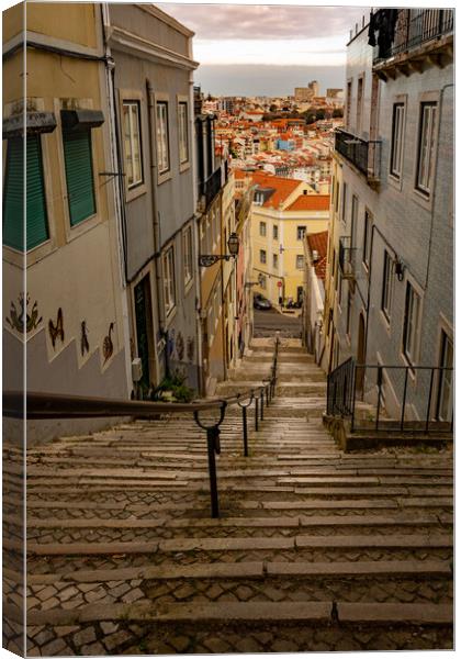 Streets of Lisbon Canvas Print by Kevin Winter