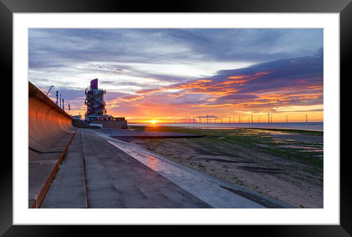 Redcar Beach Framed Mounted Print by Kevin Winter