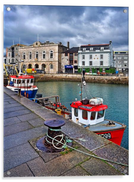 The Barbican, Plymouth  Acrylic by Darren Galpin