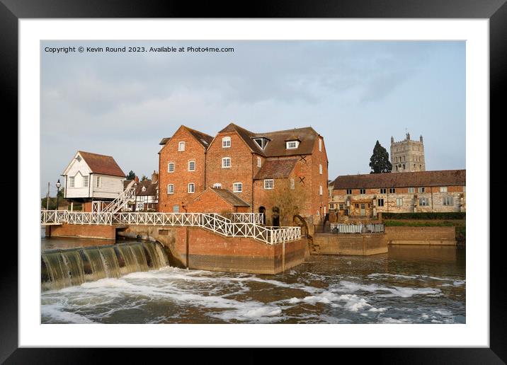 Abbey Mill Tewkesbury Framed Mounted Print by Kevin Round