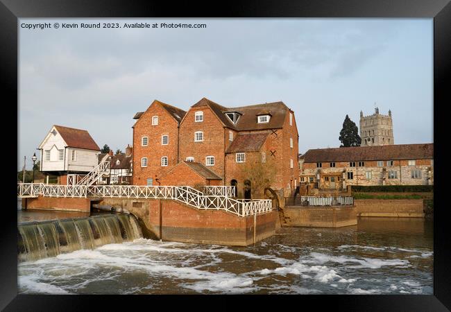 Abbey Mill Tewkesbury Framed Print by Kevin Round