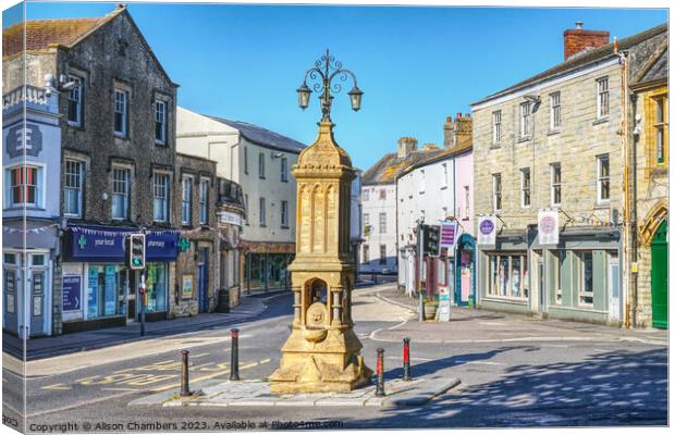 Axminster Devon Canvas Print by Alison Chambers